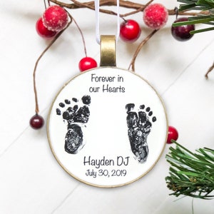 baby footprint ornament