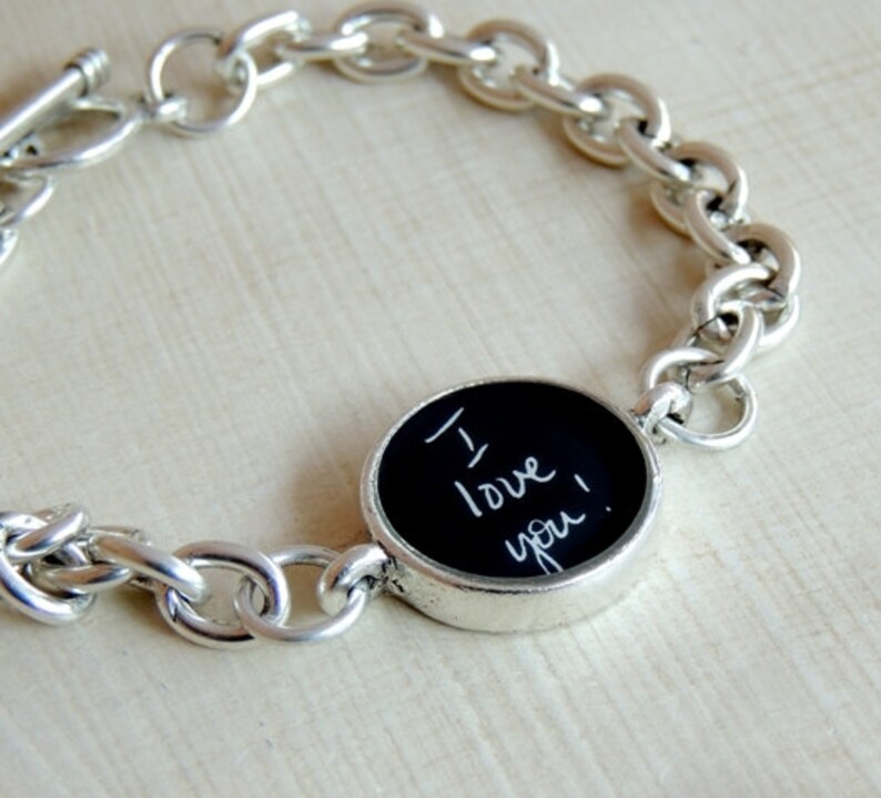 Remembrance Jewelry Sympathy Gift Memorial Bracelet Custom Handwriting Bracelet Signature Bracelet Actual Handwriting Jewelry