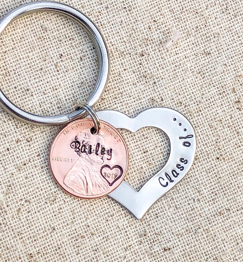 High School Graduation Gift for Her Graduate Keychain Class Etsy