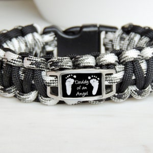 Miscarriage Gift for Dad, Custom Paracord Bracelet, Memorial