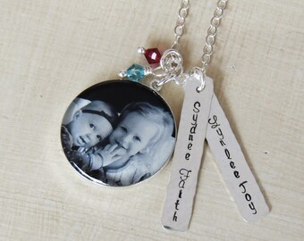 CUSTOM Photo Necklace - Picture Necklace - Custom Necklace - Mom Necklace - Personalized Jewelry - Anniversary - Mother's Day Jewelry