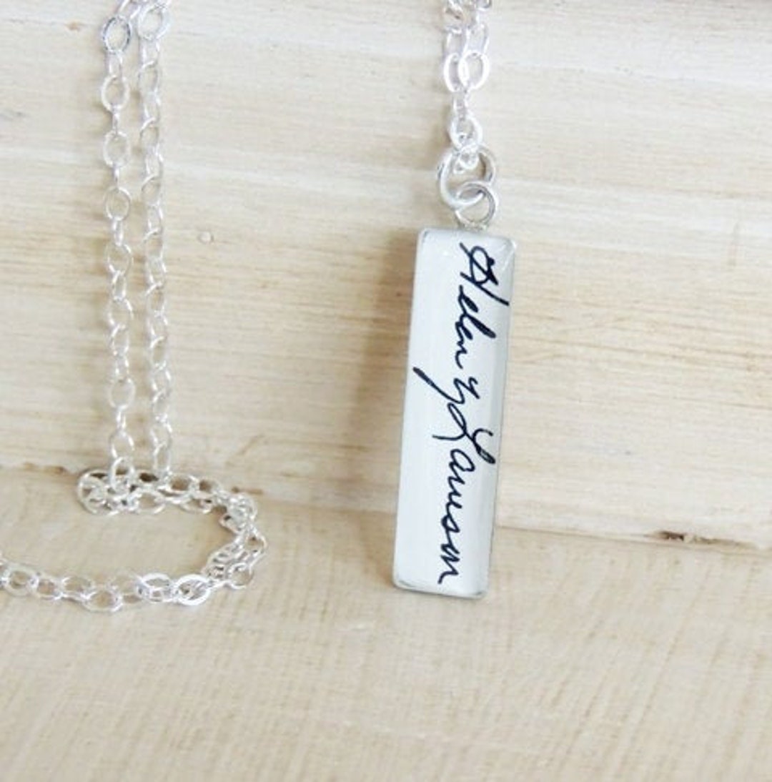 Jewelry made from someone's handwriting deals