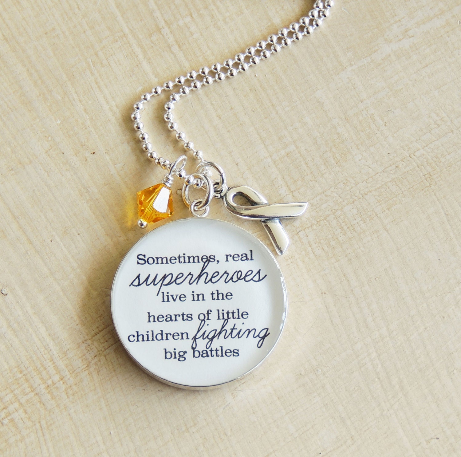Inspirational Necklace Quote Cancer Survivor Gift Pediatric | Etsy Uk