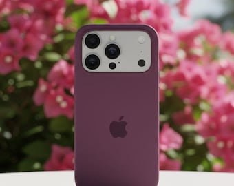 Capa minimalista de silicone para iPhone 11–17 Series