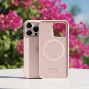 iPhone 13～17シリーズ用ミニマリストリキッドシリコンマグネットケース