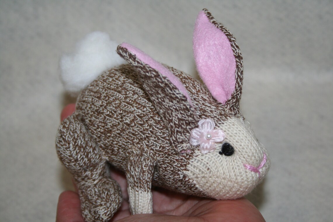 Handcrafted Miniature Sock Monkey Mini Lop Bunny Rabbits Etsy