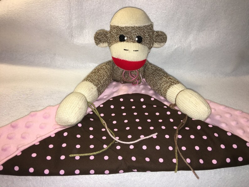 Handcrafted Sock Monkey Lovey | Etsy