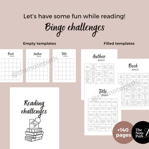 Utskrivbar läsdagbok Mega Bundle | Månatlig läslogg och statistik A4 A5 | Läsutmaningsspårare | BookTok-dagbok | Direktnedladdning bild 13