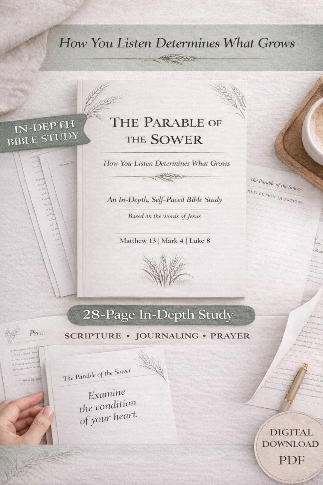 Parable of the Sower Bible Study | Christian Women's Workbook (PDF ...