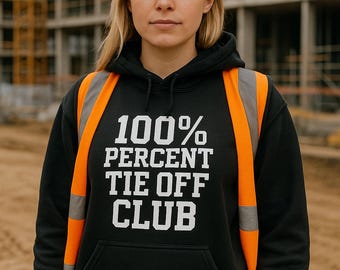 Bluza z kapturem 100% z wiązaniem | Prezent dla ślusarza | Bluza z kapturem do ochrony bezpieczeństwa w budownictwie | Prezent na Dzień Ojca dla niego