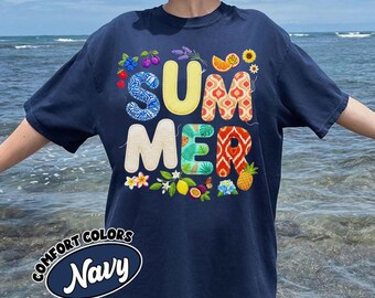 Comfort Colors® Patchwork Summer Shirt, Quilted Gingham Floral Cottagecore Tee, Vintage Aesthetic Flower Top Cottagecore Shirt Spring Shirt