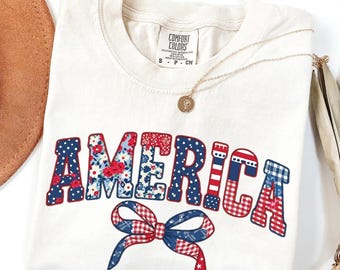 Comfort Colors® USA Floral Shirt, Faux Patchwork Patriotic Tee, Vintage USA Flag Shirt, Fourth Of July Mama Shirt, 250 Year Of Freedom Shirt