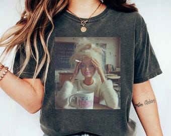 Last Day of School Teacher Doll Face Meme Shirt, Funny End of Year Summer Break TShirt, Matching Comfort Colors Teacher Humor Sarcastic Tee