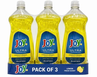 Joy Ultra Lemon Fresh Dishwashing Liquid – Grease Fighter (3 Pack) (2 pack ) (1pack )