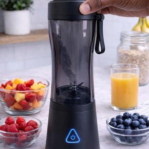 Portable Blender | USB Rechargeable Smoothie Maker | Personal Mini Blender for Fruits, Shakes AND Juices | Travel & Home Use
