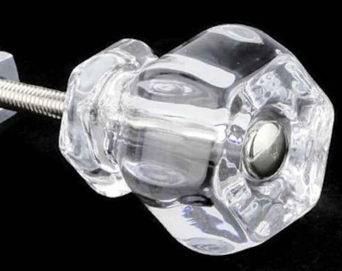 10 Silver Mercury Glass Drawer Knob Dresser Pull Mirror