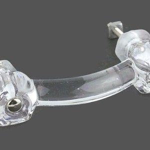 2 Crystal Clear Glass Lade Trekt Dressoir Handgrepen Deur Trekt Vintage Antieke Stijl Periode Hardware voor Meubilair 3&quot; Centra