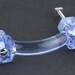 12 Vintage Turquoise Blue Glass Cabinet Handles – Depression Era Style Drawer Pulls – Peacock Blue – Eclectic Knobs