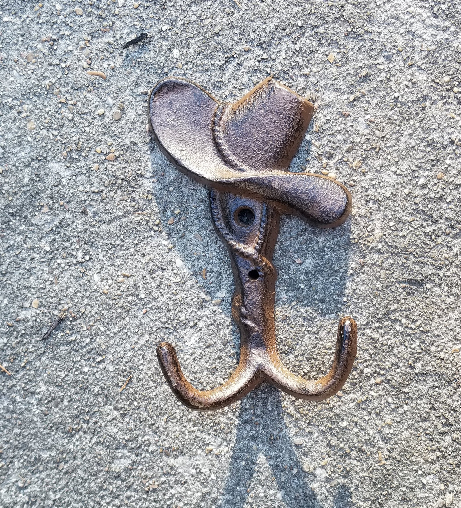 Iron Cowboy Hat Hook Western Wall Hook Towel Holder Towel Etsy