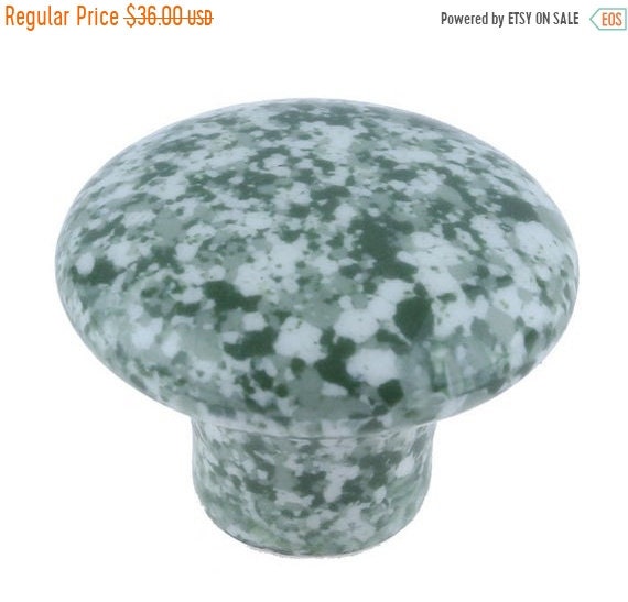 On Sale Set Of 12 Speckled Ceramic Cabinet Knob Drawer Etsy