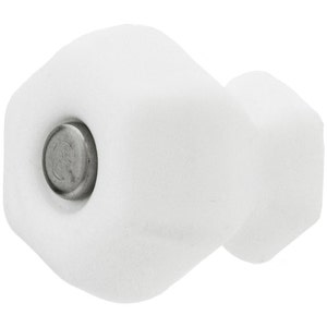 Eclectic Cabinet Knobs & Decor 4-Pack White Milk Glass Depression Era Cabinet Pulls, Vintage Style Drawer Handles, Taiwan
