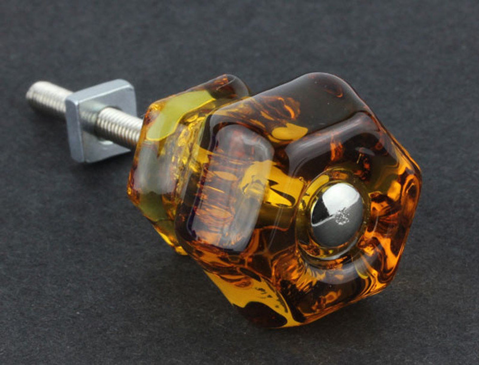 Set 2 XL Amber Vintage Knobs Drawer Pulls Antique Etsy