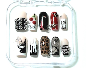 Bite Me Baby Handmade Reusable Press on Nails