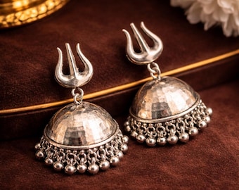 Oxidized Germansilver Trishul Jhumka Earringa for girl,womens | Indian Traditnal Jweelery | Gift for her