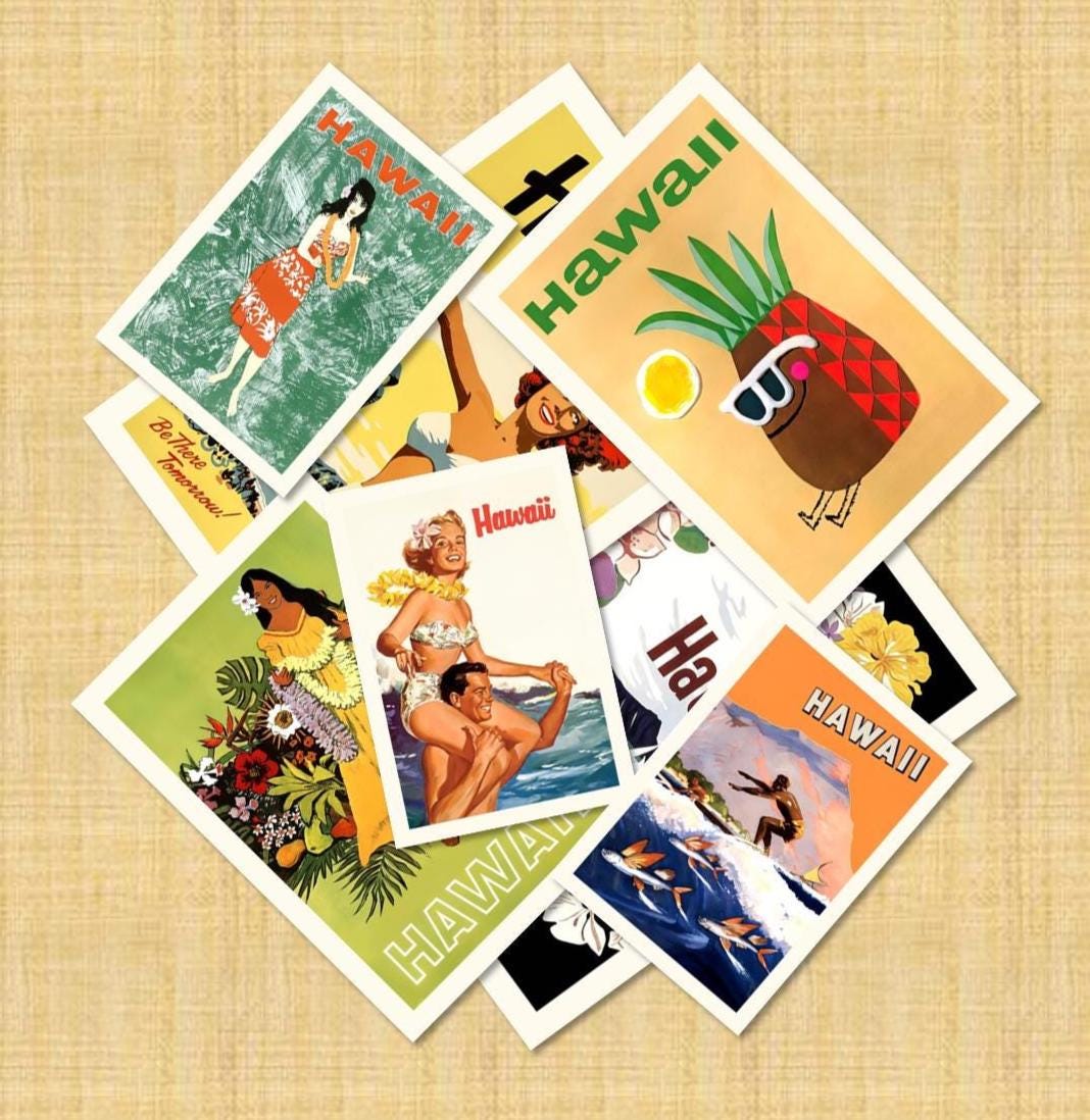 Hawaii vintage postcard - Etsy 日本