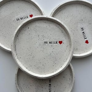 Handmade Ceramic Plate – Personalized with Your Text – Custom Pottery Gift