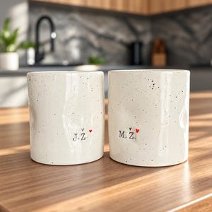 Personalisierte Keramiktasse, Wunschtext, besonderer Termin