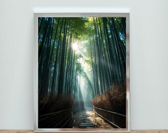 Japanischer Bambuswald – Zen Naturfotografie (Digitaler Download)