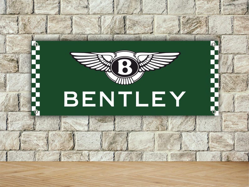 BENTLEY Logo Banner Vinly, Garage Sign, Office or Showroom, Flag ...