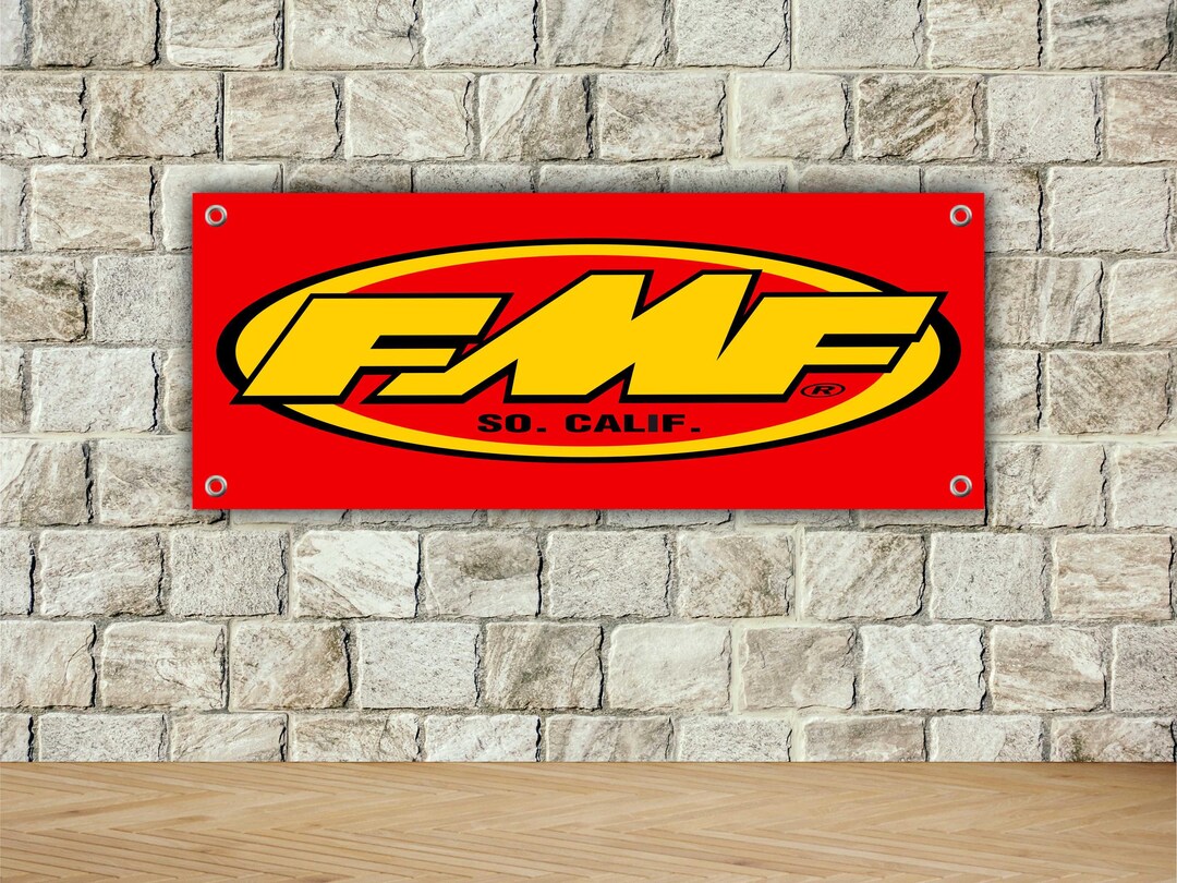 FMF Exhaust Logo Banner Vinly, Garage Sign, Office or Showroom, Flag ...
