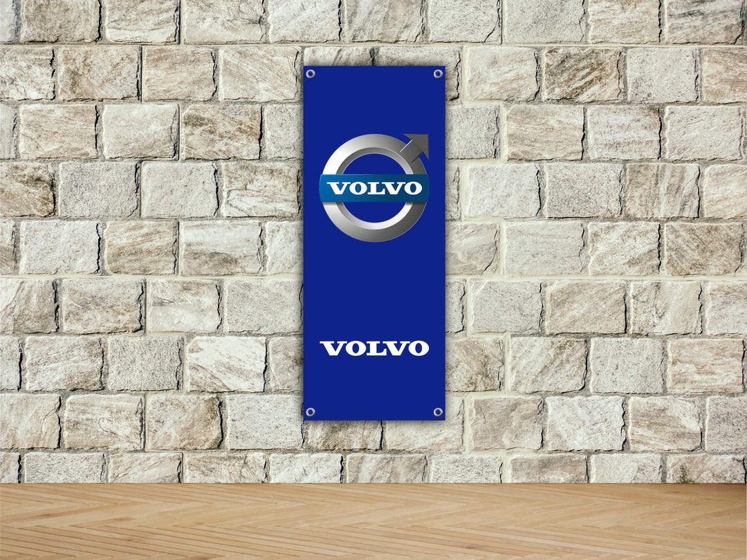 VOLVO Logo Banner Vinly, Garage Sign, Office or Showroom, Flag , Racing ...
