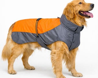 Impermeabile per cani di grossa taglia – Giacca riflettente per cani di grossa taglia in caso di pioggia