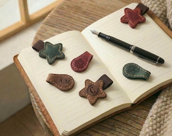 Personalized Magnetic Leather Bookmark – Engraved Book Accessories, Book Lover Gift for Him, Her, Readers, Easter Gift for Kids