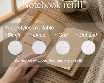 Notebook refill - A5 / TN /  A6 /  Passport