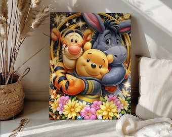 Winnie the Pooh, Tigger Paint by Number Kit, Personalized Photo to Painting