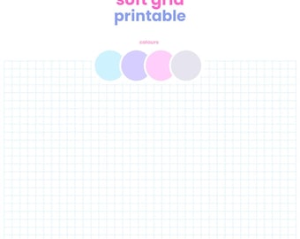 soft grid: printable ring planner inserts for journalling and planning (a5, filofax & franklin covey)
