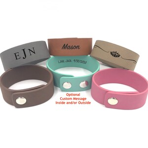 DISEÑA TU PROPIA / Pulsera de Cuero Vegano / Regalo Personalizado / Pulsera de la Amistad Personalizada / Regalo de Ánimo / Joyería Personalizada