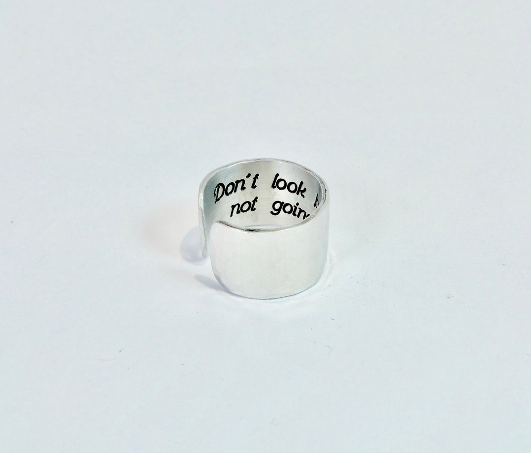Addiction Recovery Rings Encouragement Ring | Don't Look Back You're Not Going That Way ...