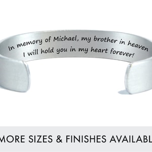 In Remembrance Of | In memory of my brother in heaven I will hold you in my heart forever | Tribute to Brother | In Remembrance Gift