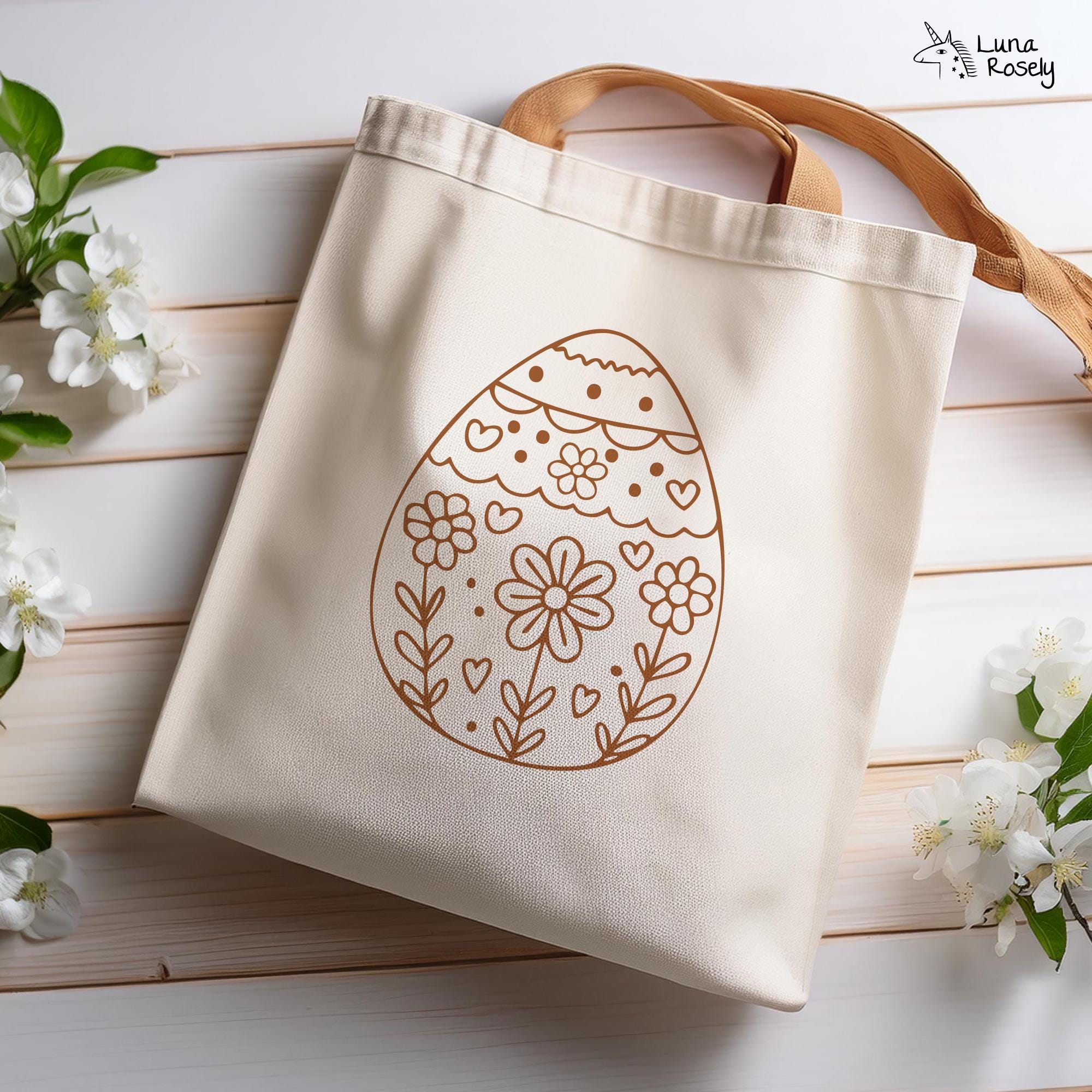 Easter Egg SVG Bundle, Floral Cut Files (digital Download - Etsy