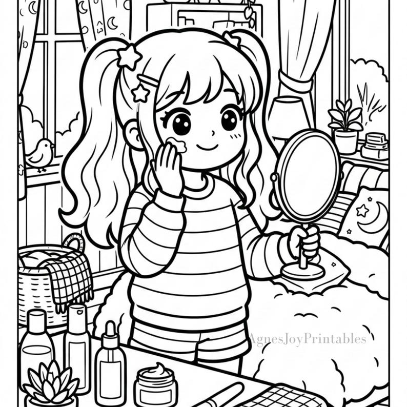Cozy Morning Routine Coloring Book for Teen and Adults | Hygge Girl ...
