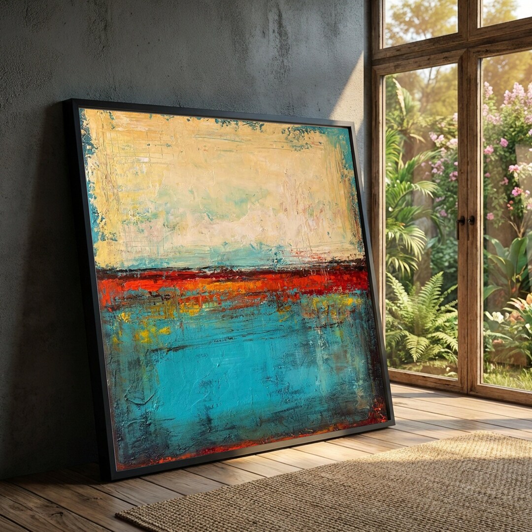 Abstract Color Field Canvas Art, Rothko Style Texture Painting - Etsy