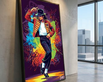 Michael Jackson Canvas Print – Iconic Music Wall Art Ready to Hang