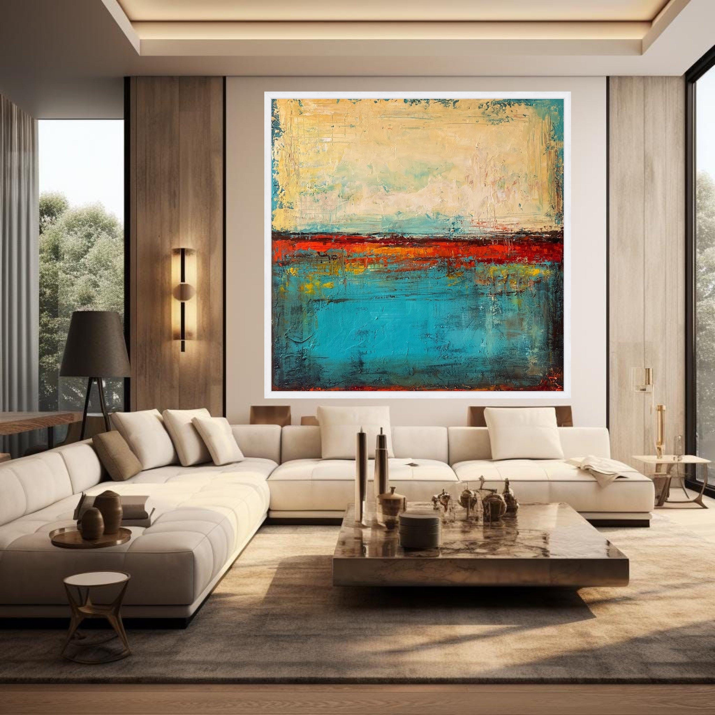 Abstract Color Field Canvas Art, Rothko Style Texture Painting - Etsy