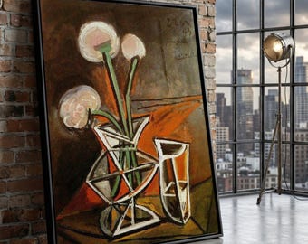 Vase With Flowers (vase De Fleurs) by Pablo Picasso 1943 | Cubism