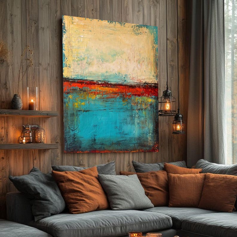 Abstract Color Field Canvas Art, Rothko Style Texture Painting - Etsy